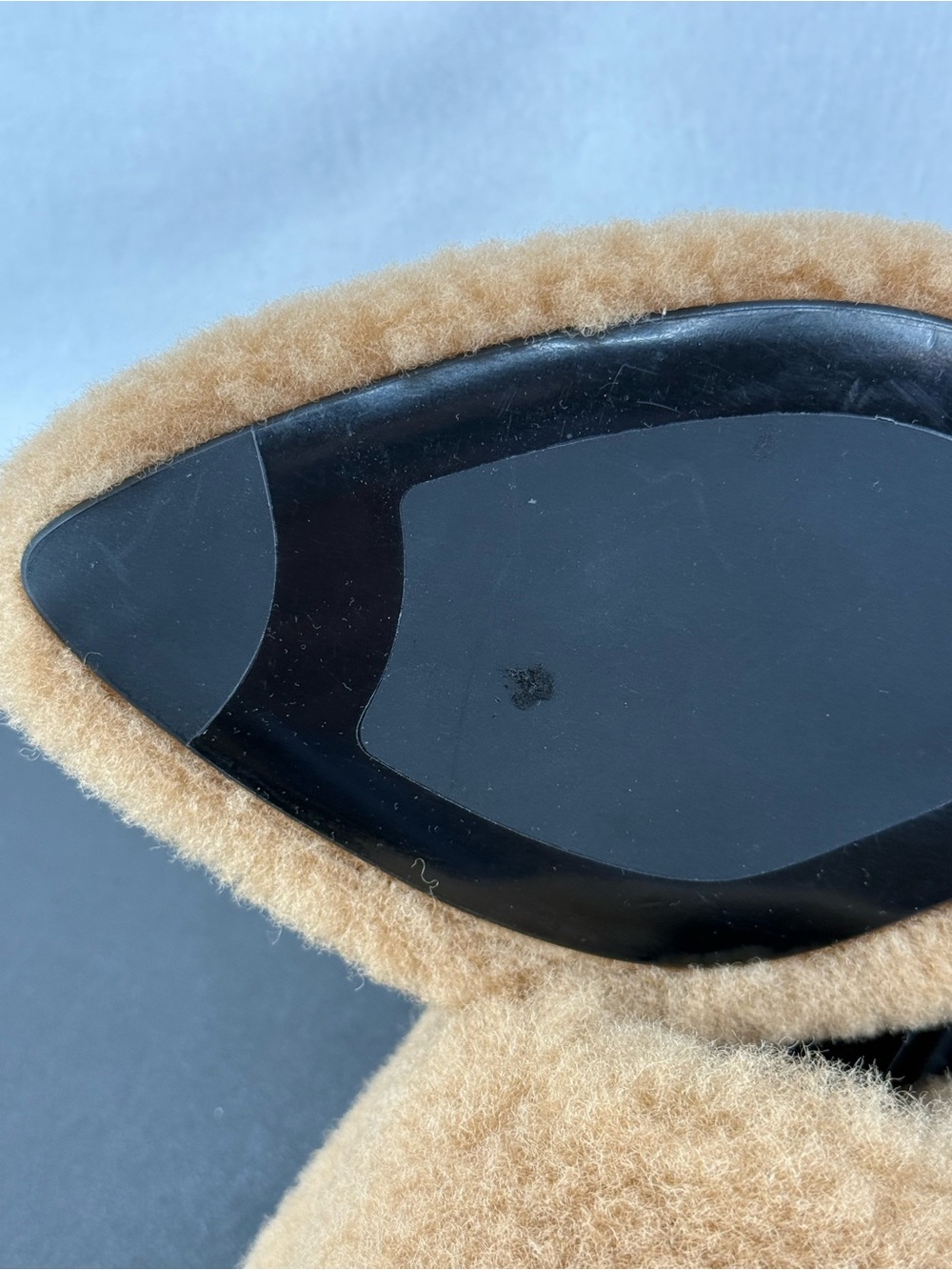 Jenni Kayne Cozy Faux Shearling Slides - Camel/Tan - Picture 4 of 7
